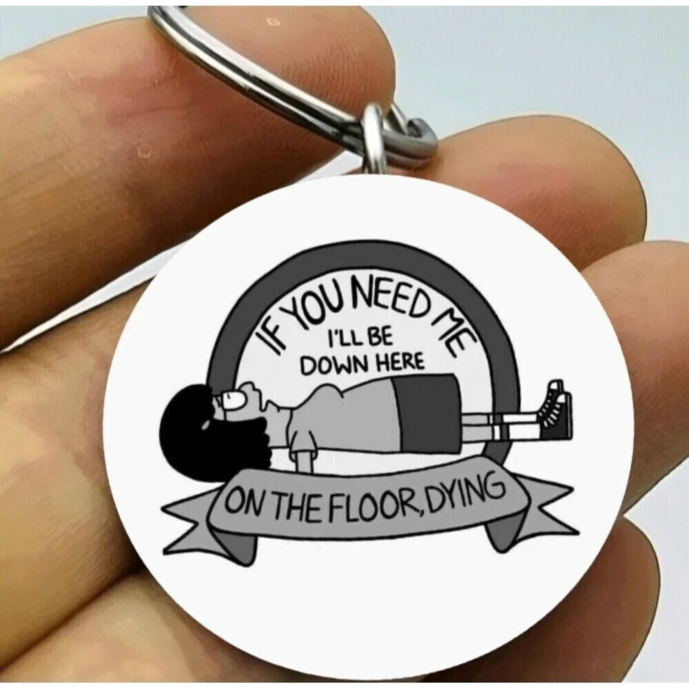 Bob's Burger Tina Funny Cute Comedy Show Quote Stainless Steel Keychain